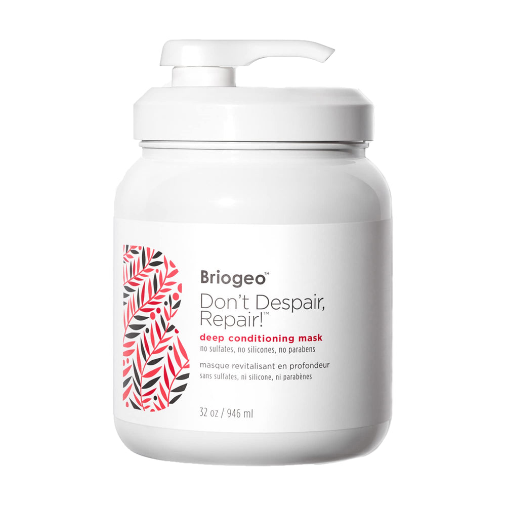 Briogeo Don't Despair, Repair! jar closeup—creamy deep conditioning for damaged hair.
