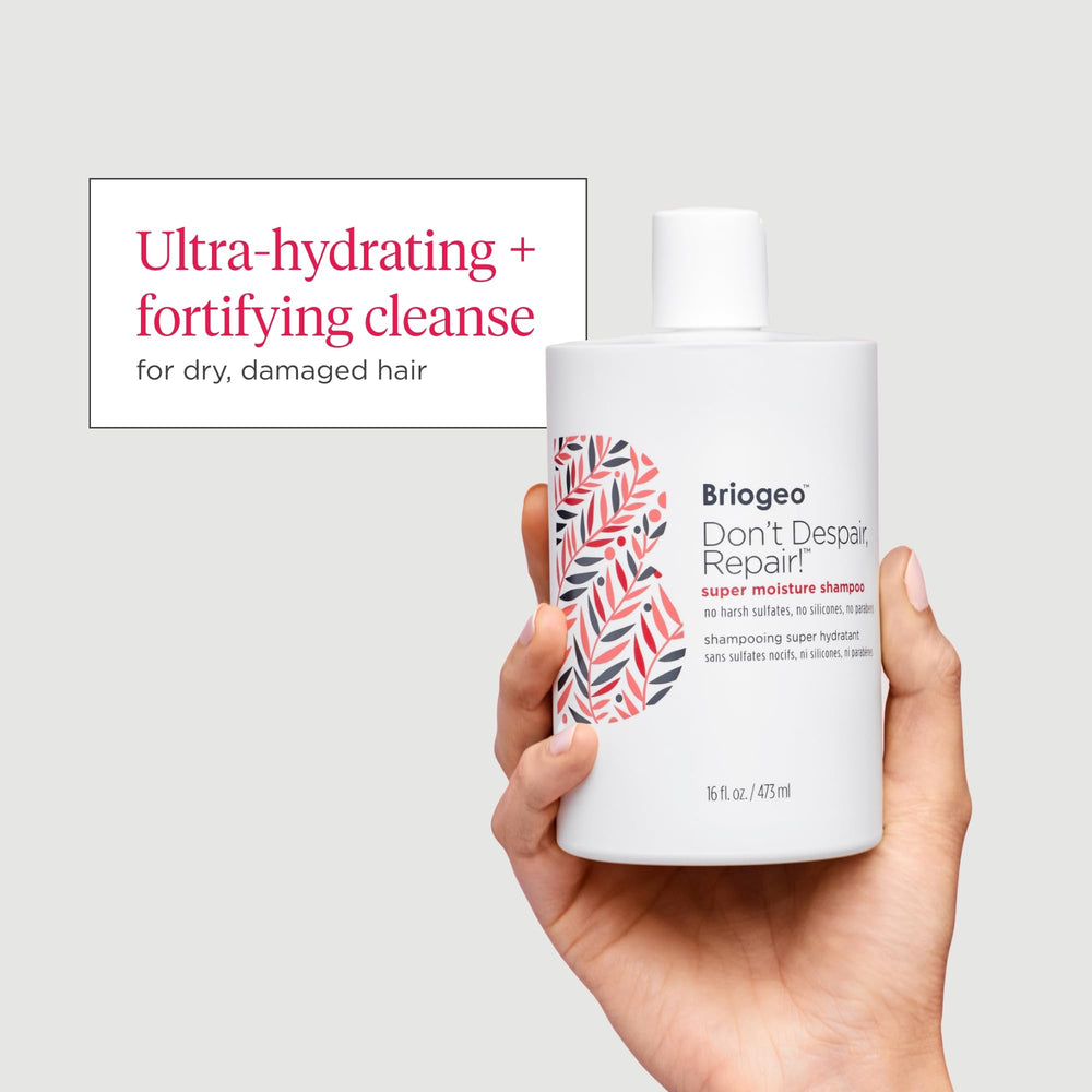 8 oz Briogeo Don't Despair, Repair! packaging signals a vegan, cruelty-free formula