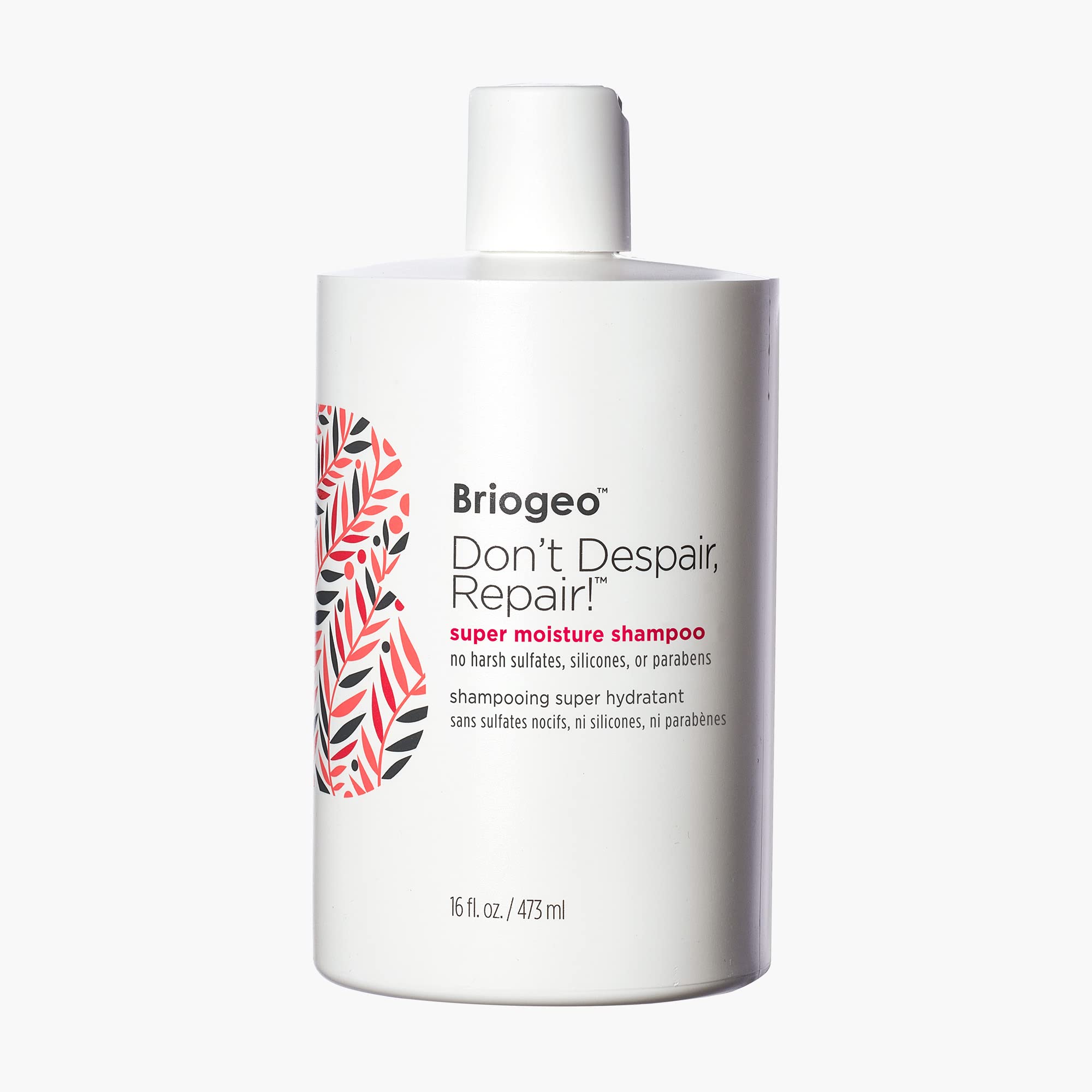 Briogeo Don't Despair, Repair! shampoo bottle front showing moisture-rich formula.