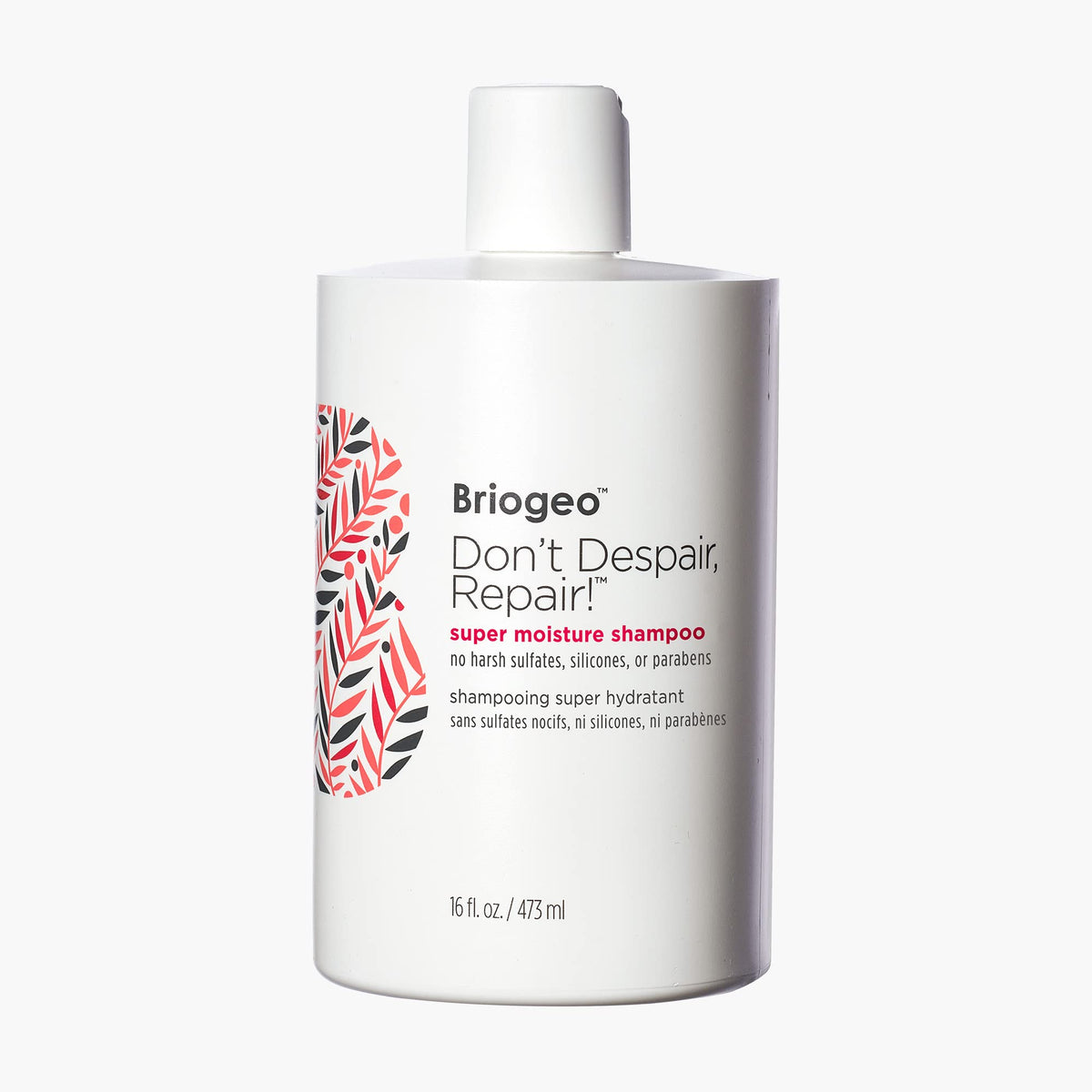 Briogeo Don't Despair, Repair! shampoo bottle front showing moisture-rich formula.
