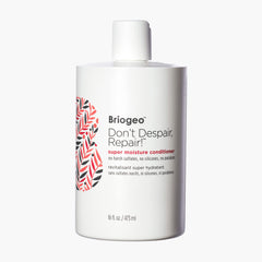 Briogeo Don't Despair, Repair! Super Moisture Conditioner bottle close-up for deep hydration