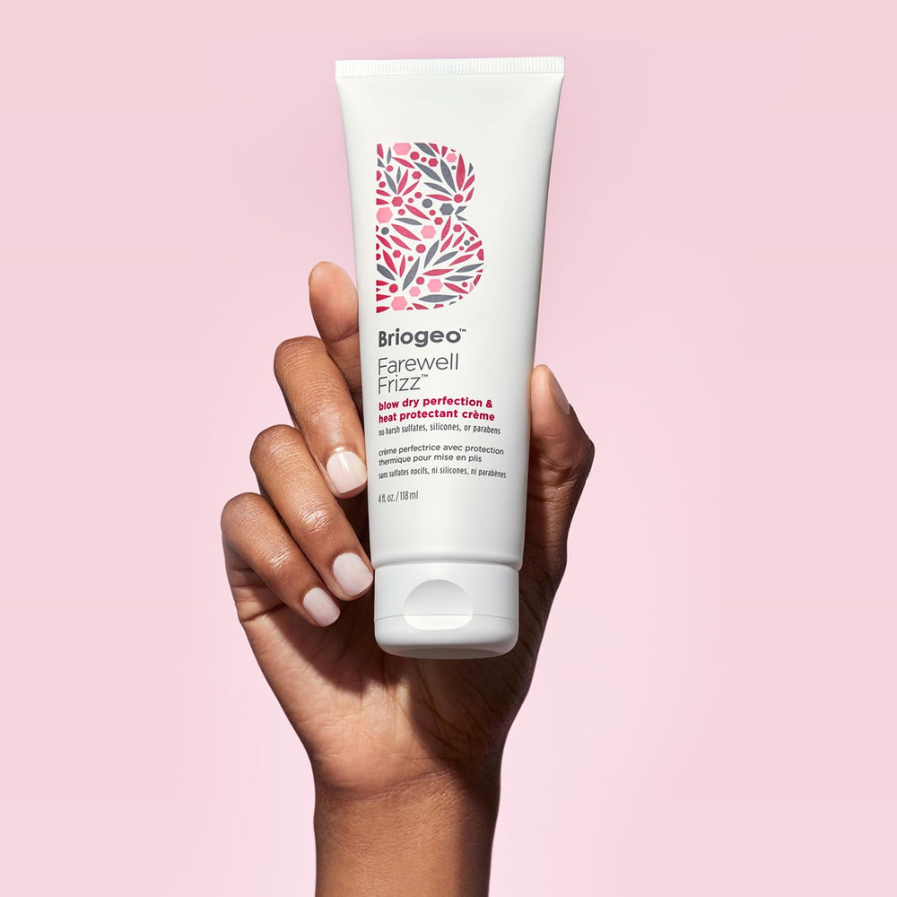 Briogeo Farewell Frizz cream suitable for all hair types.