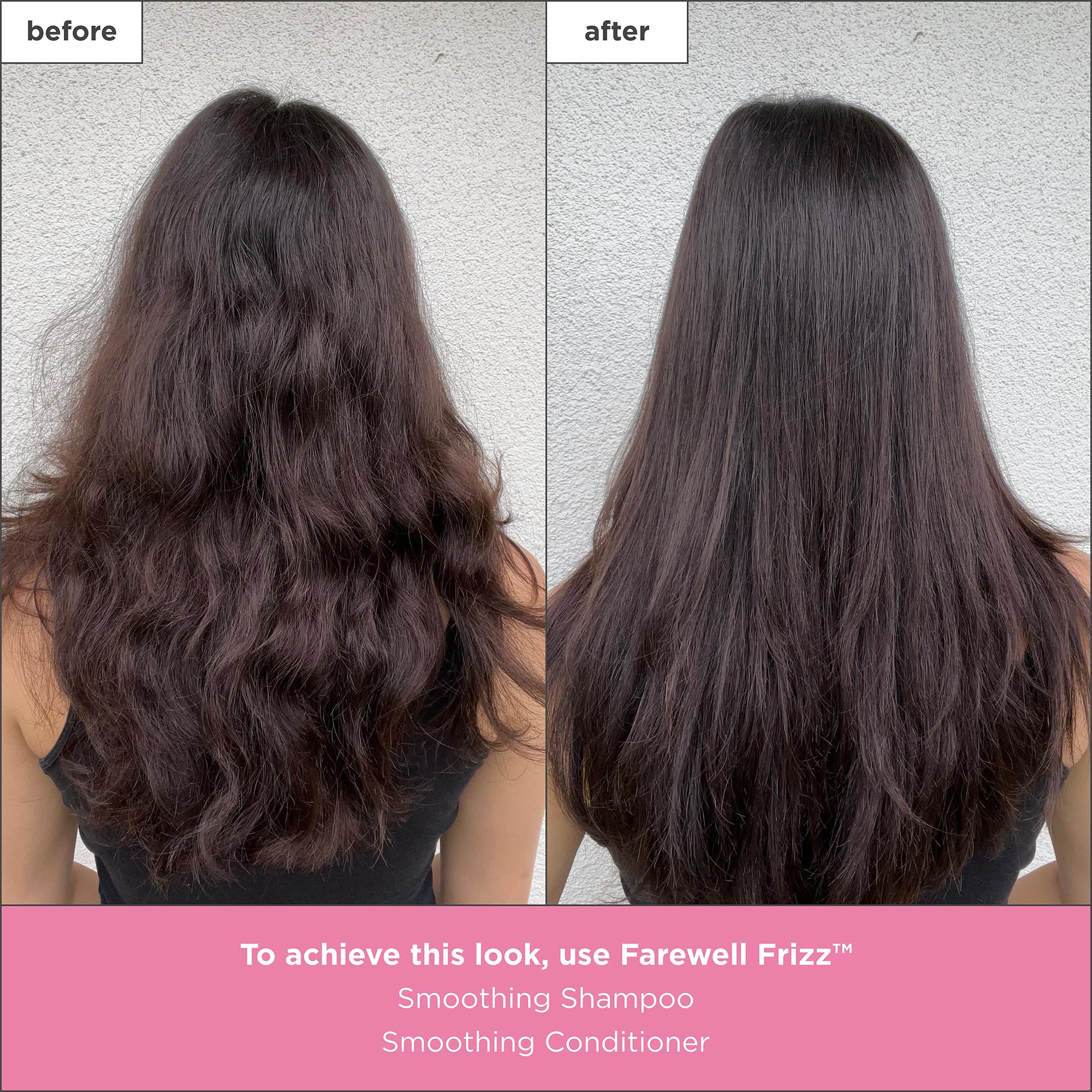 Briogeo Farewell Frizz Shampoo lather on hair demonstrates frizz-fighting action.