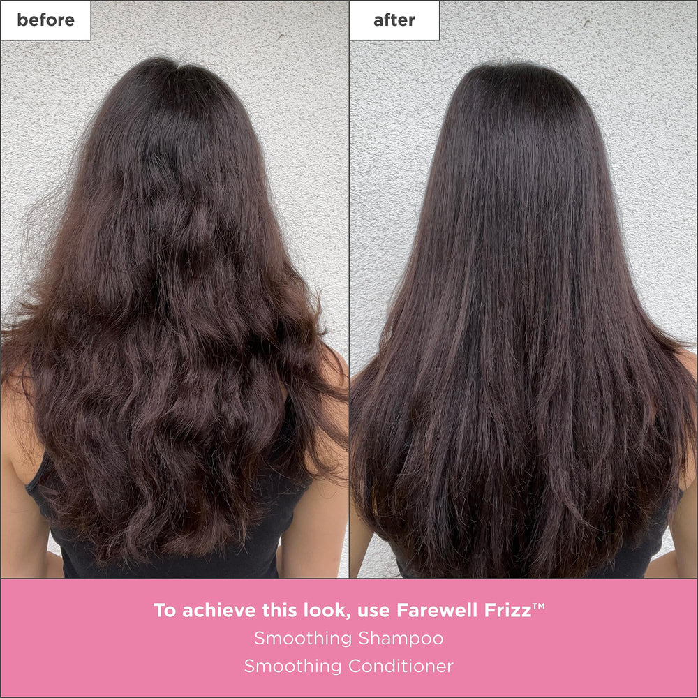 Briogeo Farewell Frizz Shampoo lather on hair demonstrates frizz-fighting action.