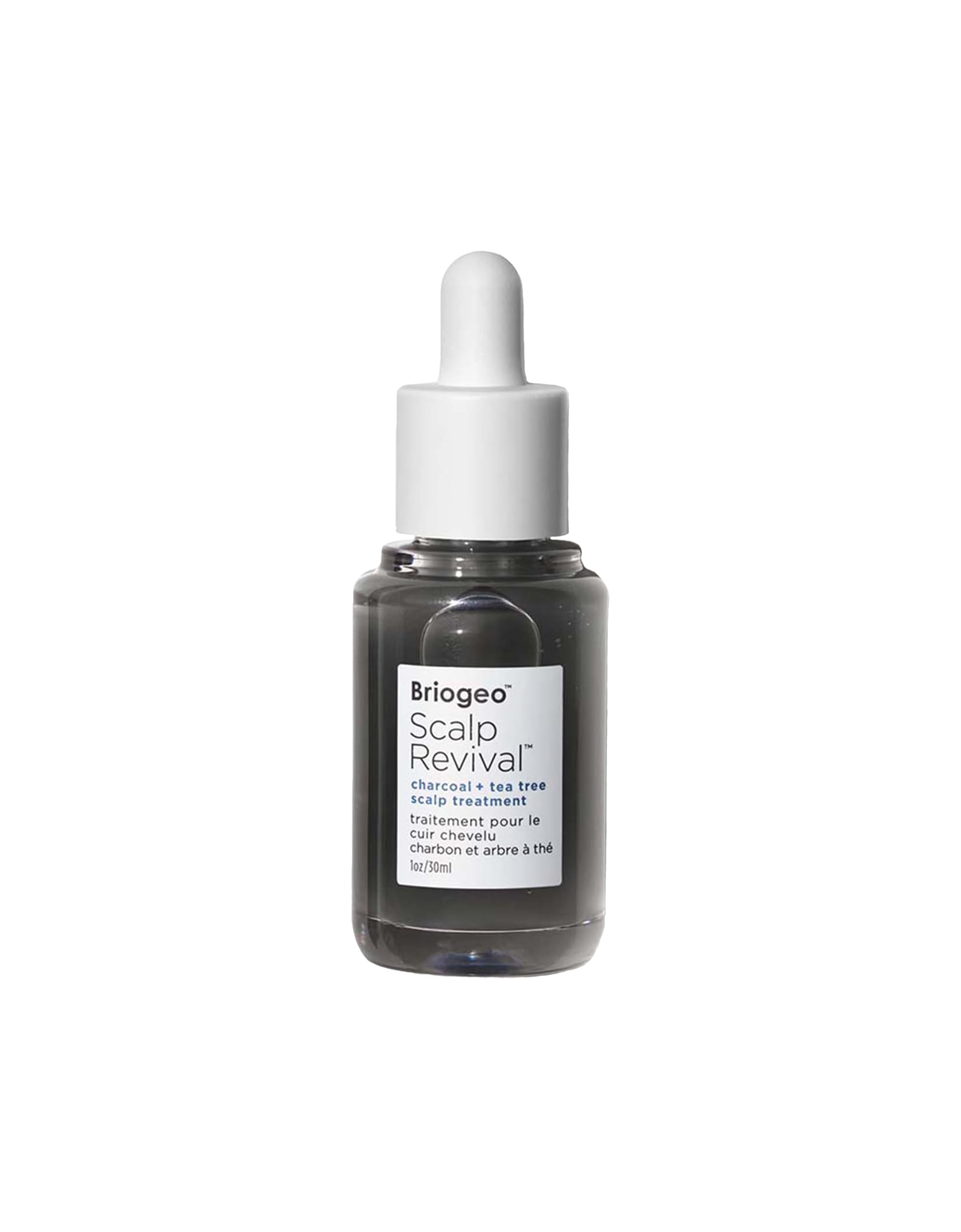 Briogeo Scalp Revival bottle illustrates lightweight hydration for dry scalp relief
