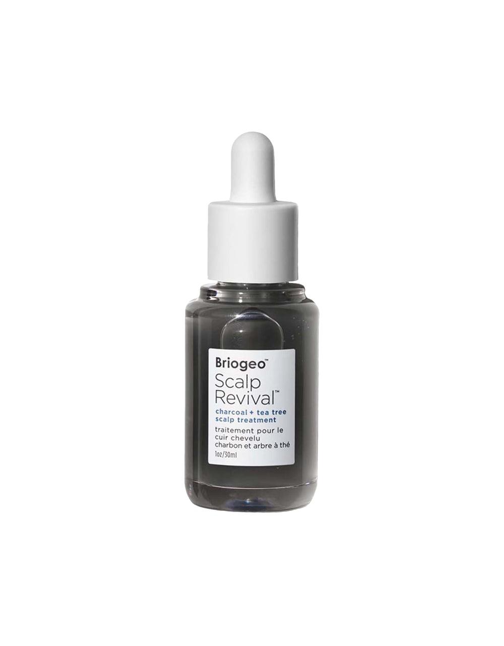 Briogeo Scalp Revival bottle illustrates lightweight hydration for dry scalp relief