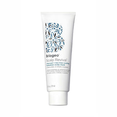 Briogeo Scalp Revival bottle demonstrates cooling hydration for a refreshed scalp.