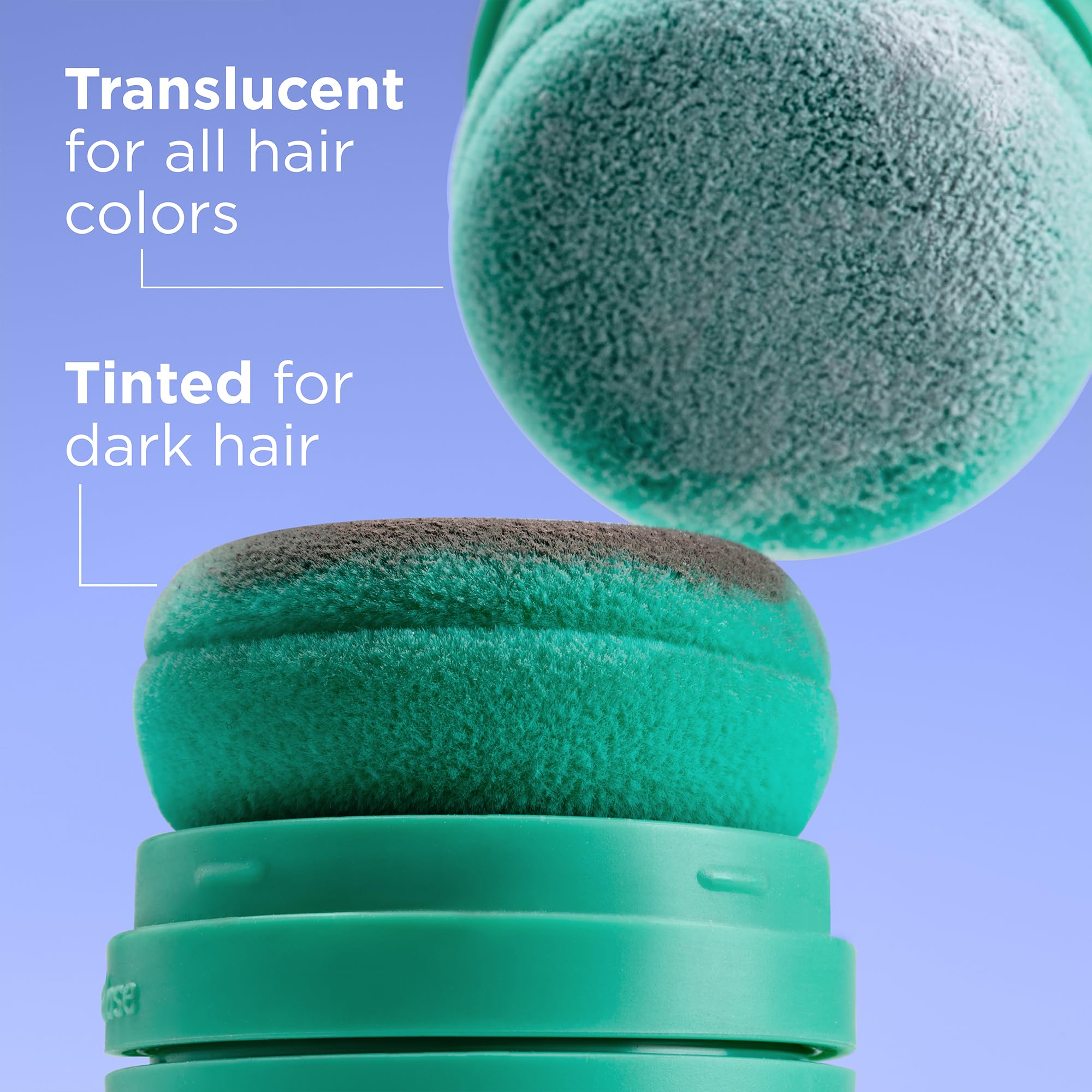 Briogeo Style & Treat Dry Shampoo Puff in-use at gym for quick refresh.