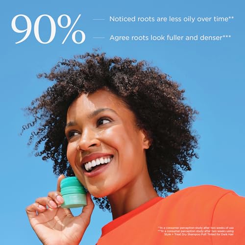Briogeo Style & Treat Dry Shampoo Puff talc-free benzene-free formula explained.