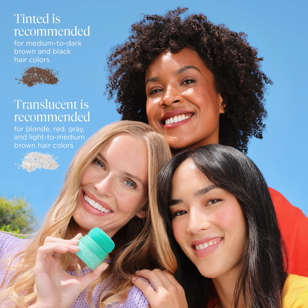 Briogeo Style & Treat Dry Shampoo Puff vegan cruelty-free claim showcased.