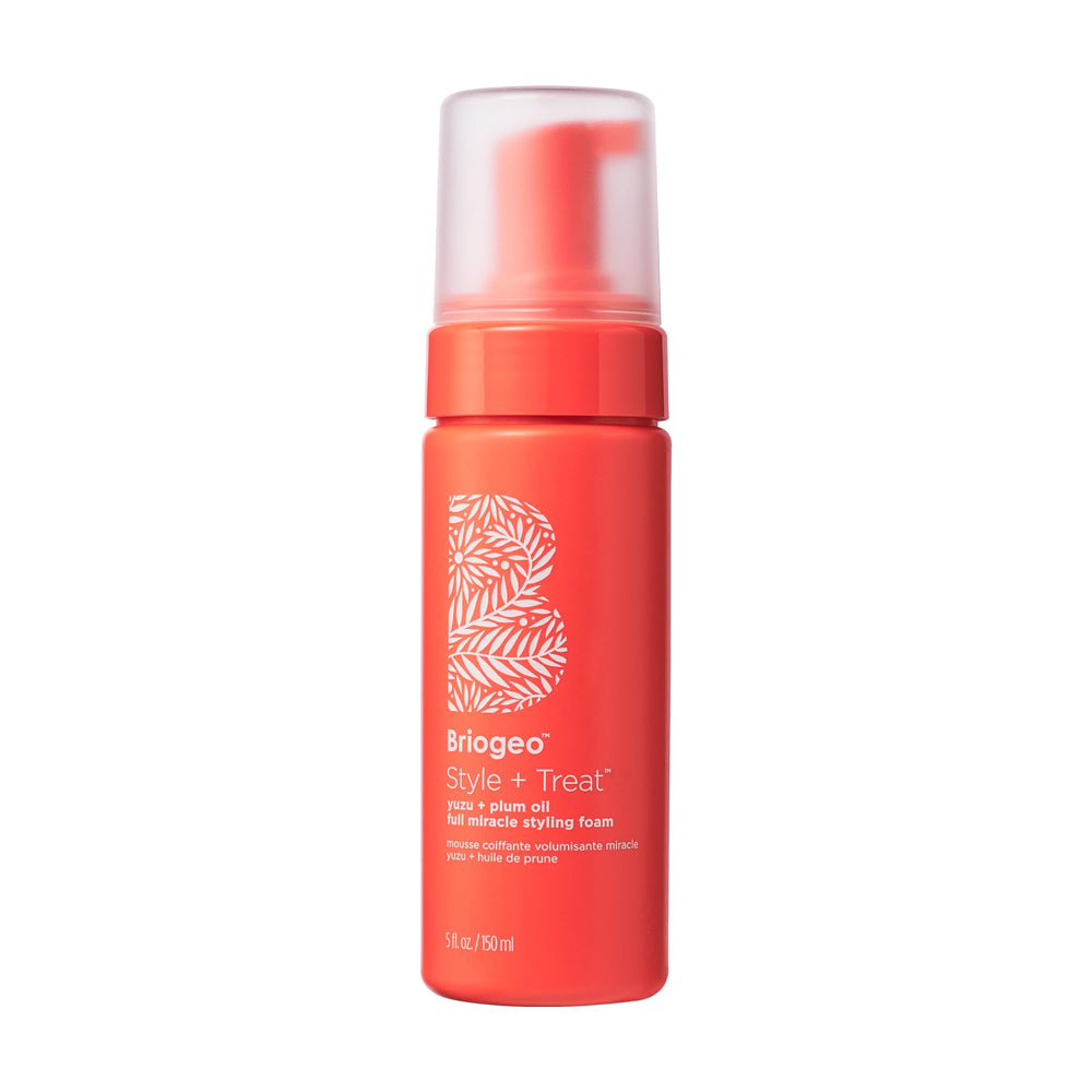 Briogeo Style + Treat Yuzu + Plum Oil foam bottle for frizz control