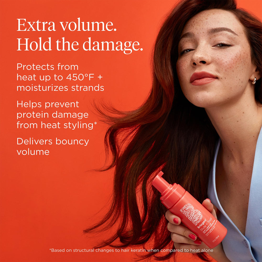 Yuzu and Plum Oil nourish hair during styling
