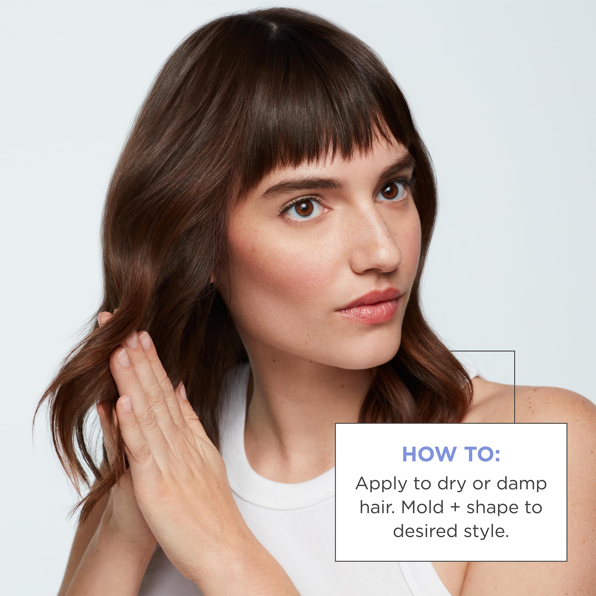Briogeo Style and Treat Yuzu Plum Oil flyaways tamed in demonstration.