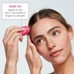 Briogeo Style + Treat Sleek Stick glossy finish enhances pulled-back styles.