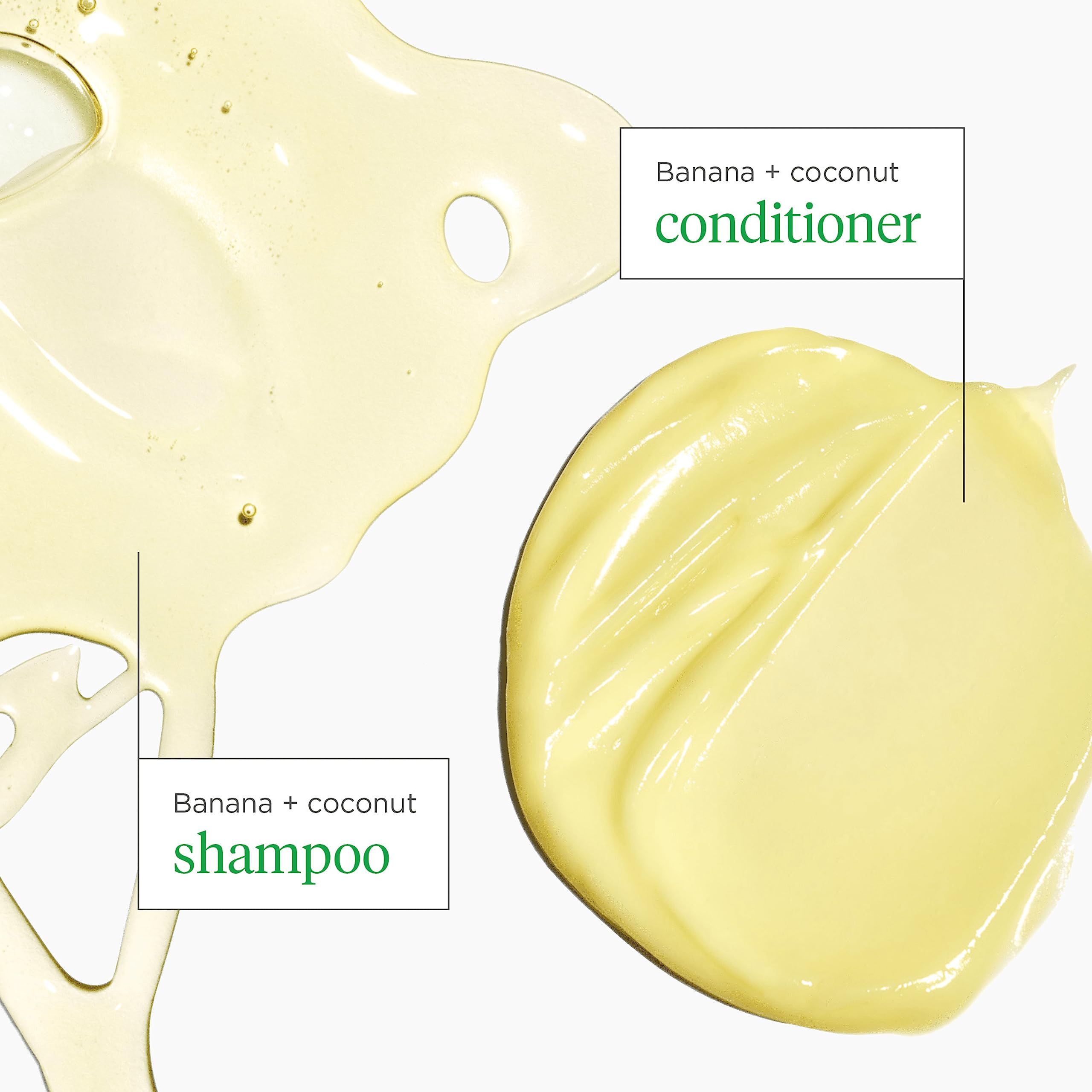 Briogeo Superfoods Banana Coconut Hair Pack coconut oil drop emphasizes moisture sealing properties