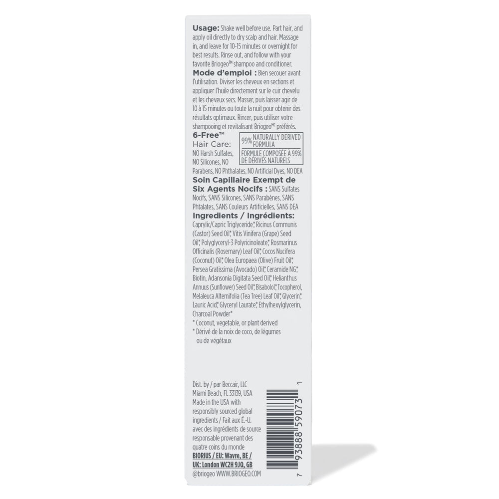 Briogeo Vegan cruelty-free label and packaging