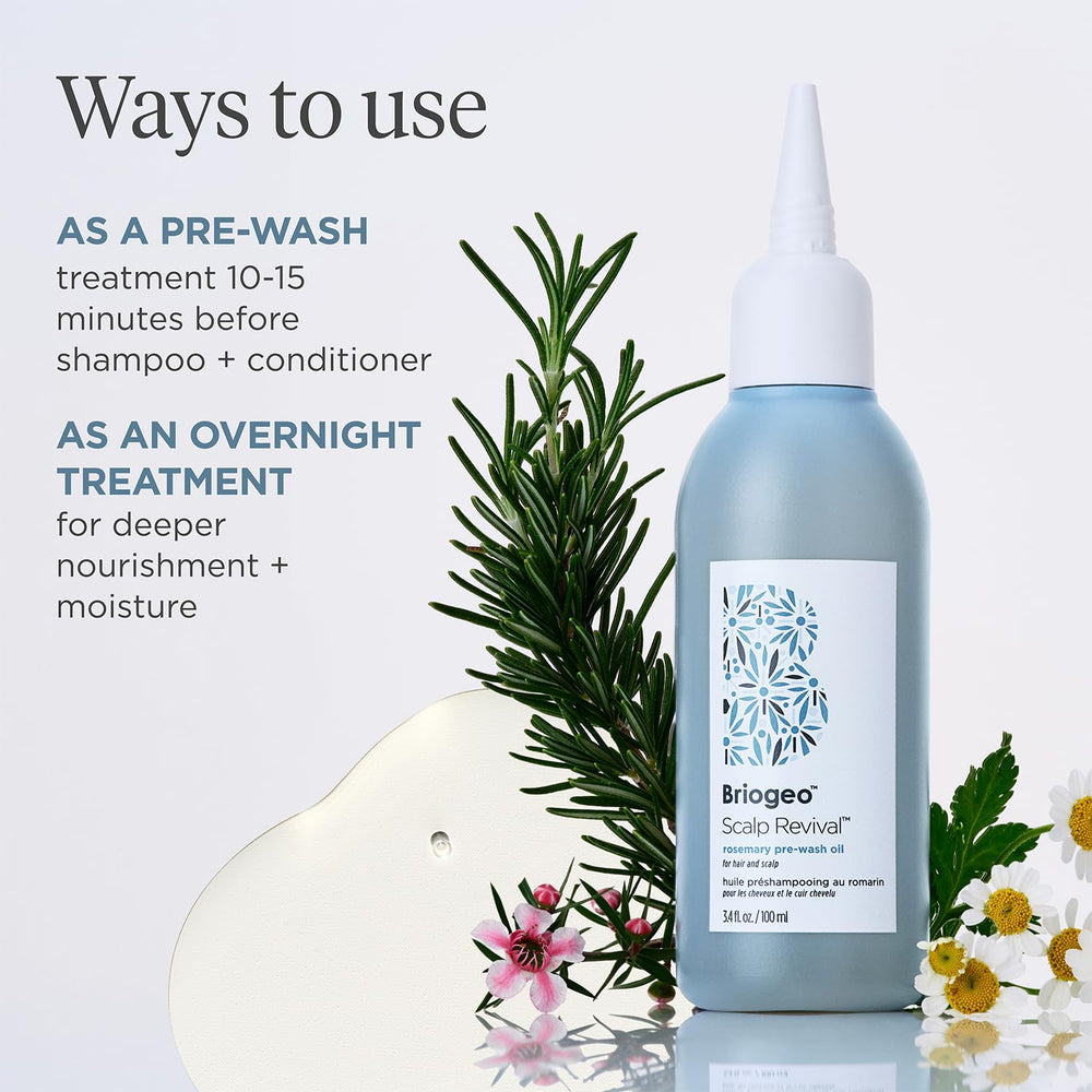 Briogeo Recyclable bottle with precise applicator ready for targeted care