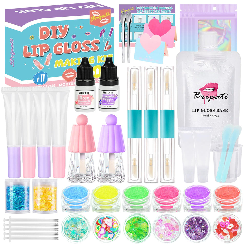 BRIPATI DIY lip gloss kit unboxing – all-in-one set for creative gloss making.