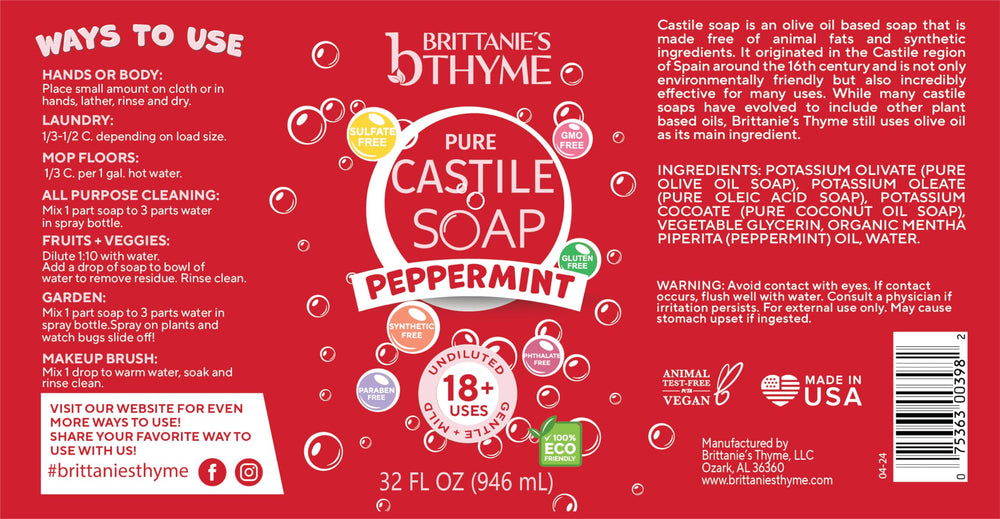 Brittanie's Thyme shower scene demonstrates refreshing peppermint cleanse.
