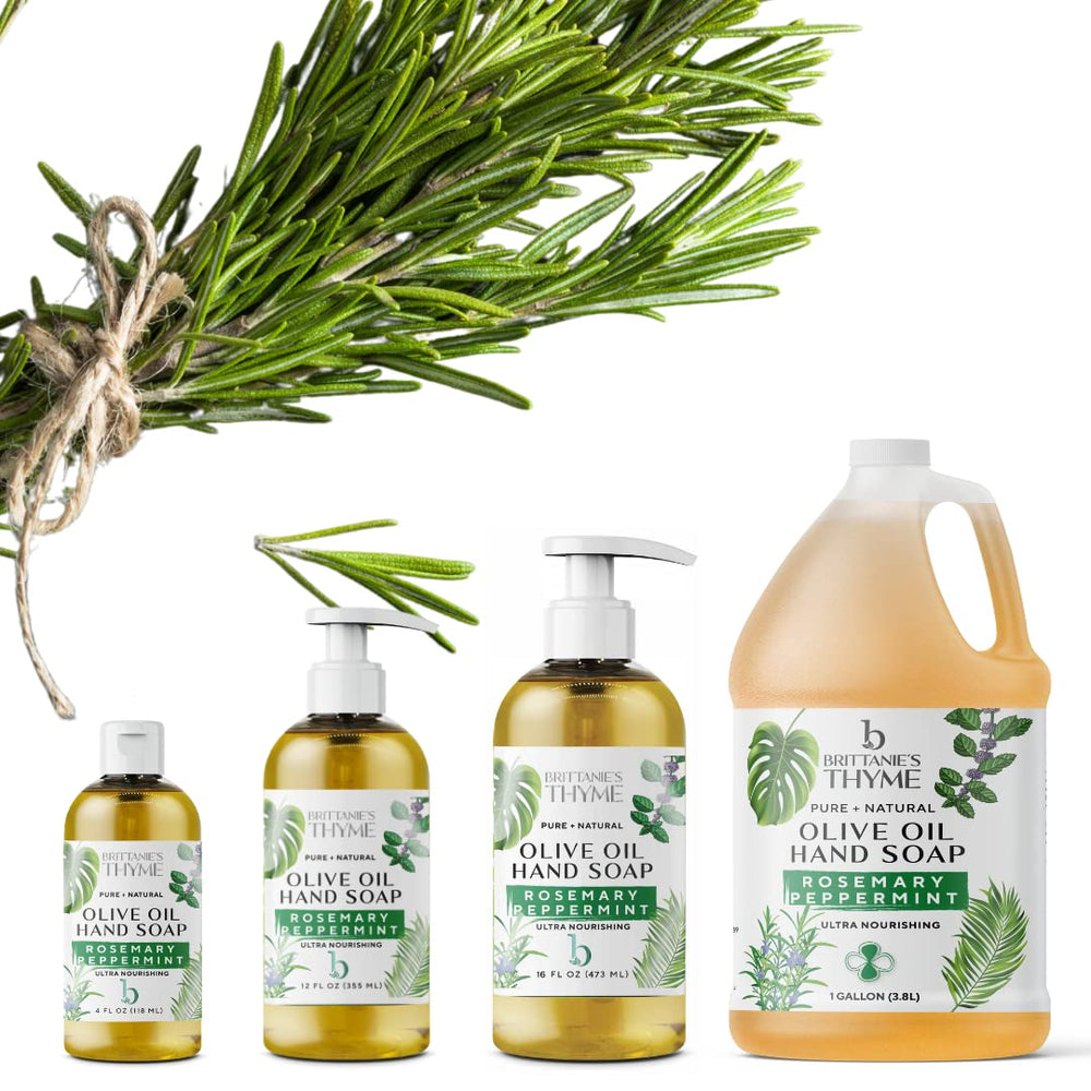 Brittanie's Thyme bulk gallon image showcases long-lasting value for families.