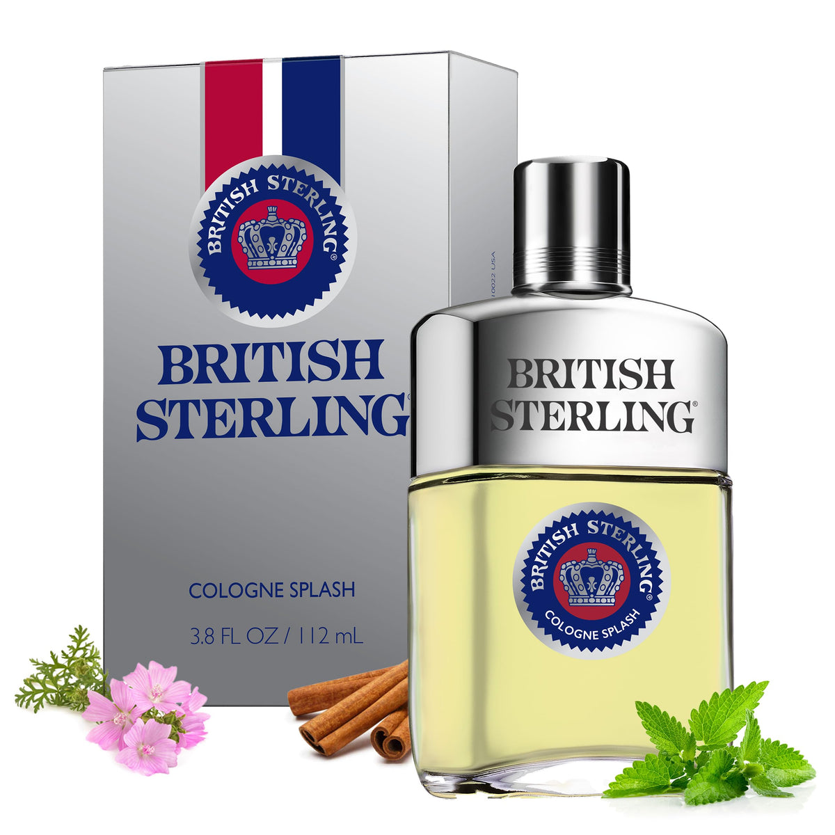 British Sterling Cologne Splash bottle—premium scent for daily confidence and style.