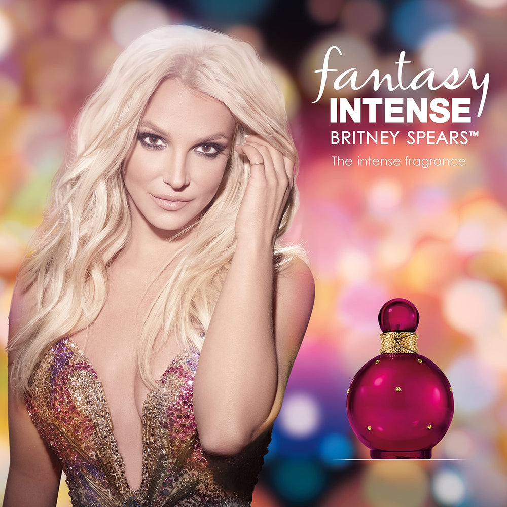 Britney Spears Fantasy Intense box presentation designed for gift-ready appeal.