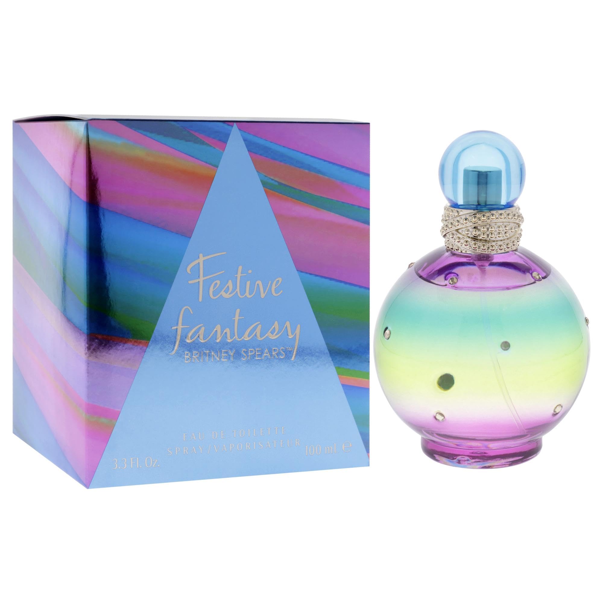 Britney Spears Festive Fantasy EDT floral-bouquet image captures freesia and jasmine bouquet.