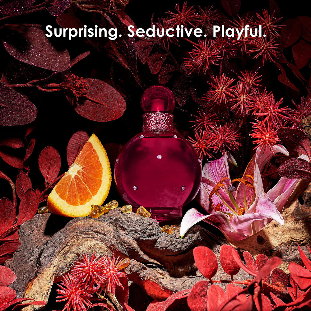 Britney Spears Hidden Fantasy packaging and bottle pairing suggests a luxurious gift experience.