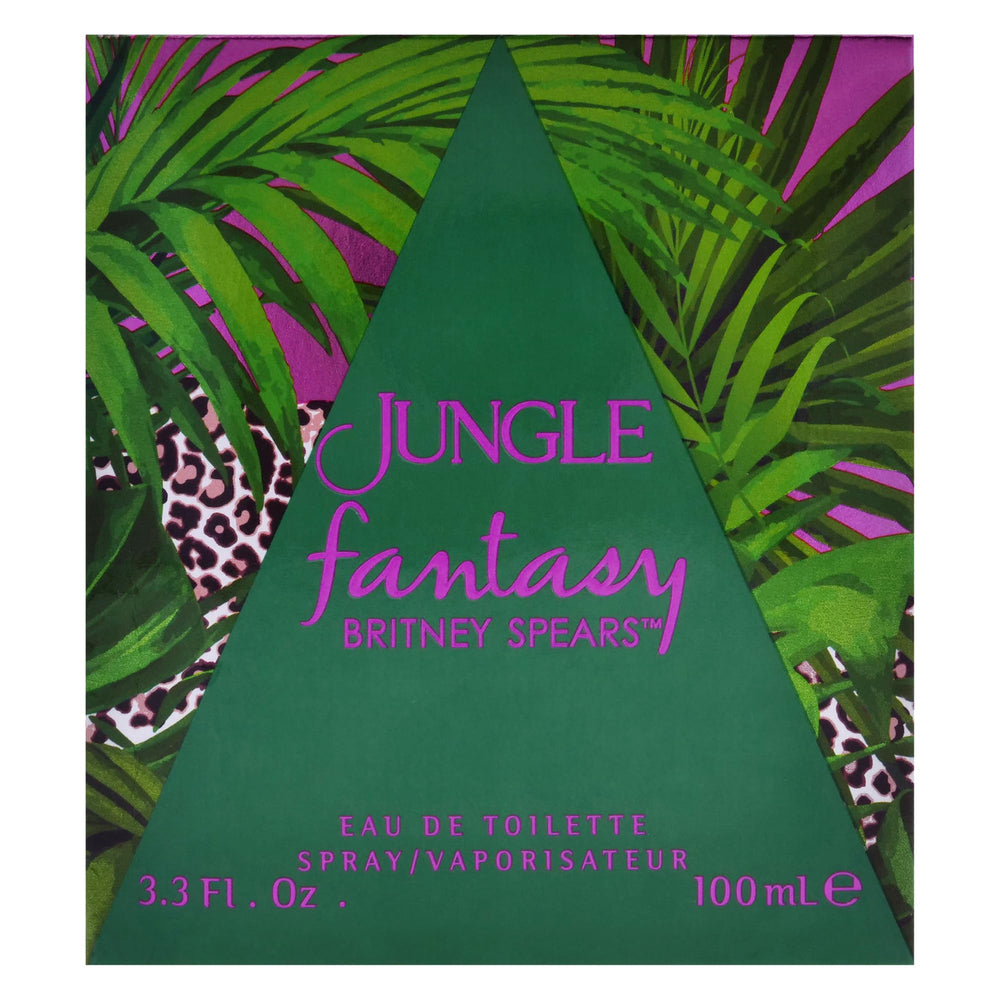 Britney Spears Jungle Fantasy bottle cap close-up emphasizes premium design and aroma cue.