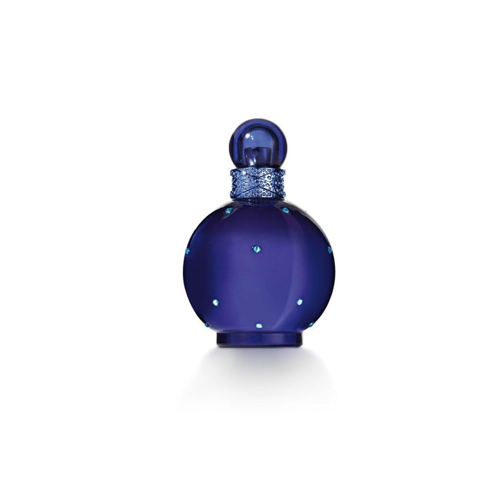 Britney Spears Midnight Fantasy bottle close-up, ideal for evening allure and date-night magic
