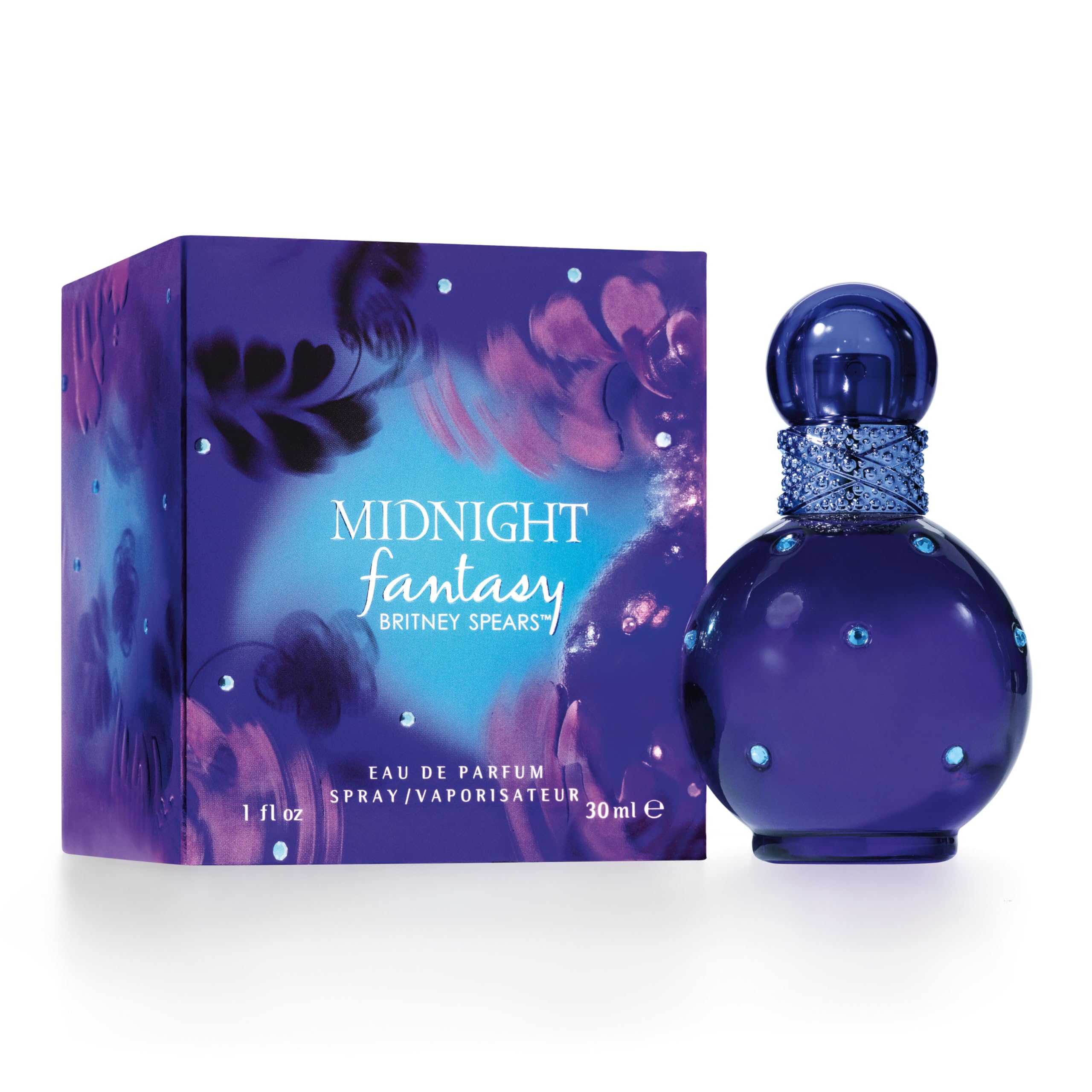 Britney Spears Midnight Fantasy night orchid focus, adds sensual depth for evening wear.