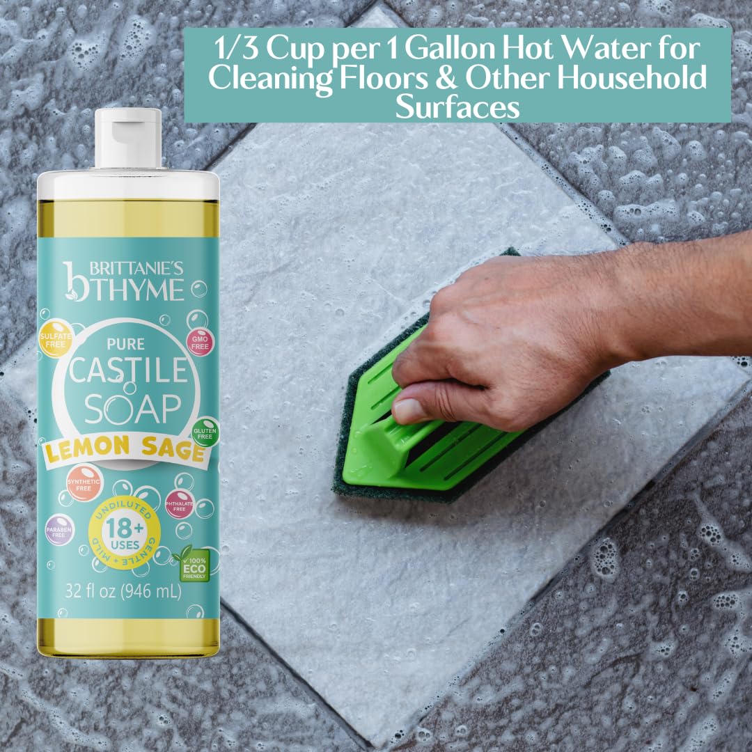 Brittanie's Thyme biodegradable eco-friendly cleaning product visuals