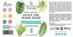Brittanie's Thyme castile soap being diluted for cleaning tasks