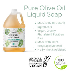 Brittanie's Thyme foaming hand soap from castile formula