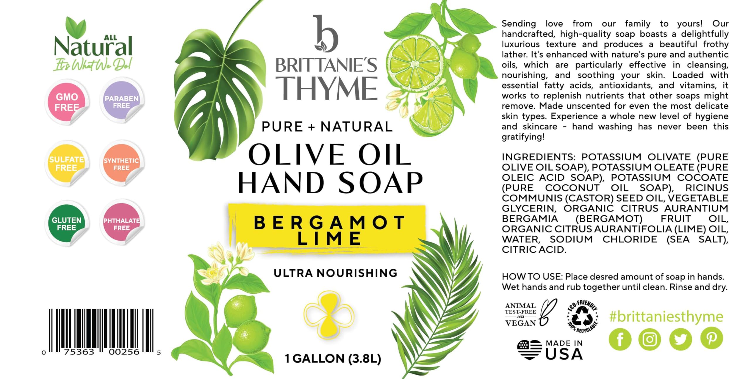 Brittanie's Thyme pet-shampoo-bath shows a safe, scented option for pet cleansing