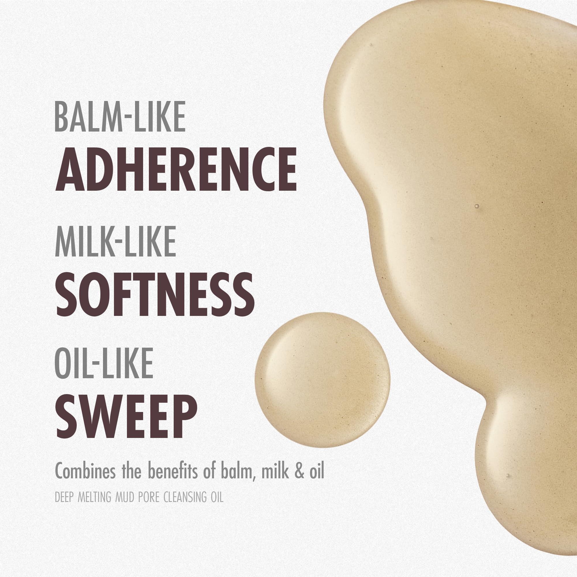 BRMUD sunflower seed oil and squalane glow emphasizes moisture during cleansing
