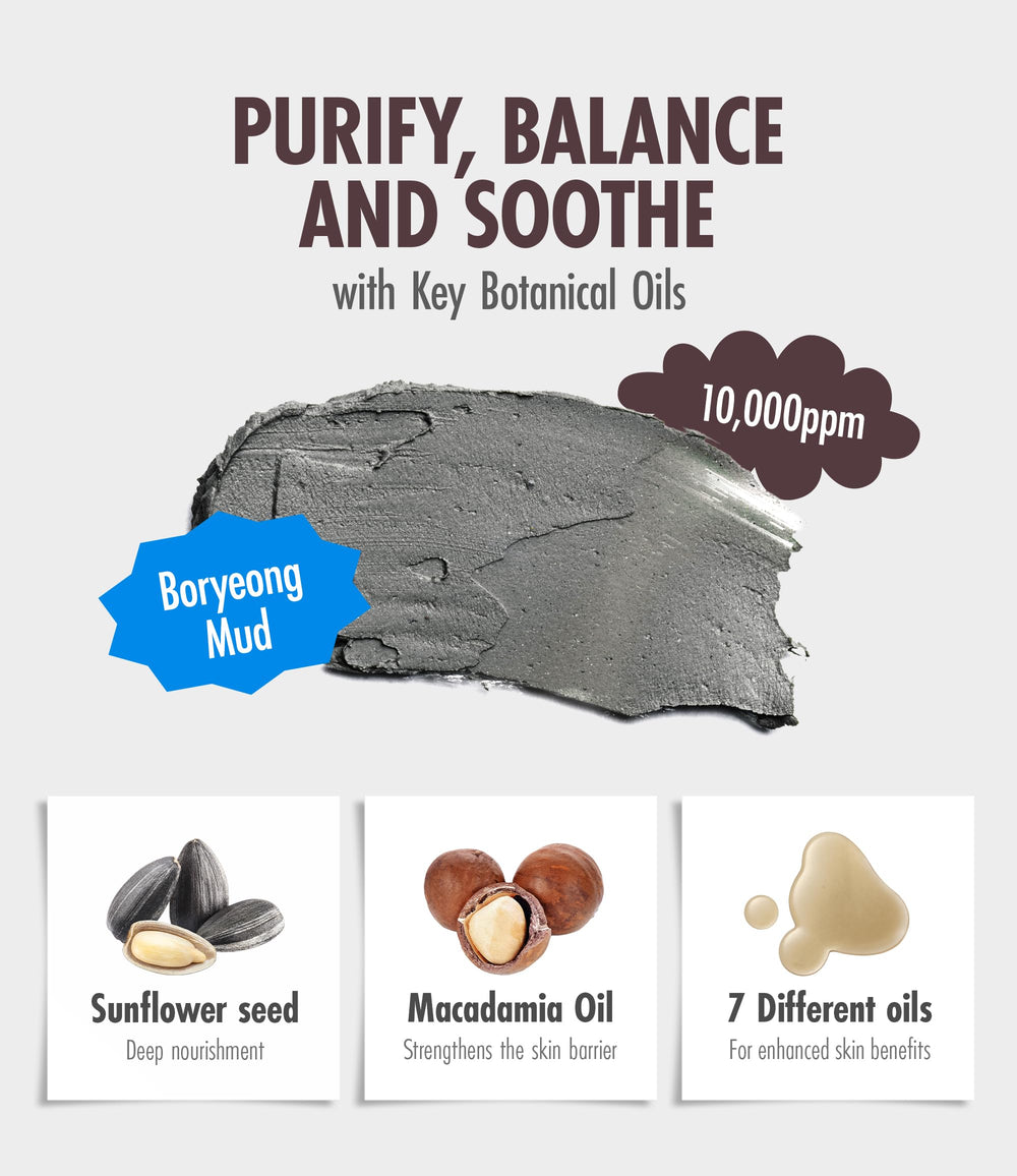 BRMUD vegan wrapping polymer shot shows dirt and makeup capture for a complete cleanse