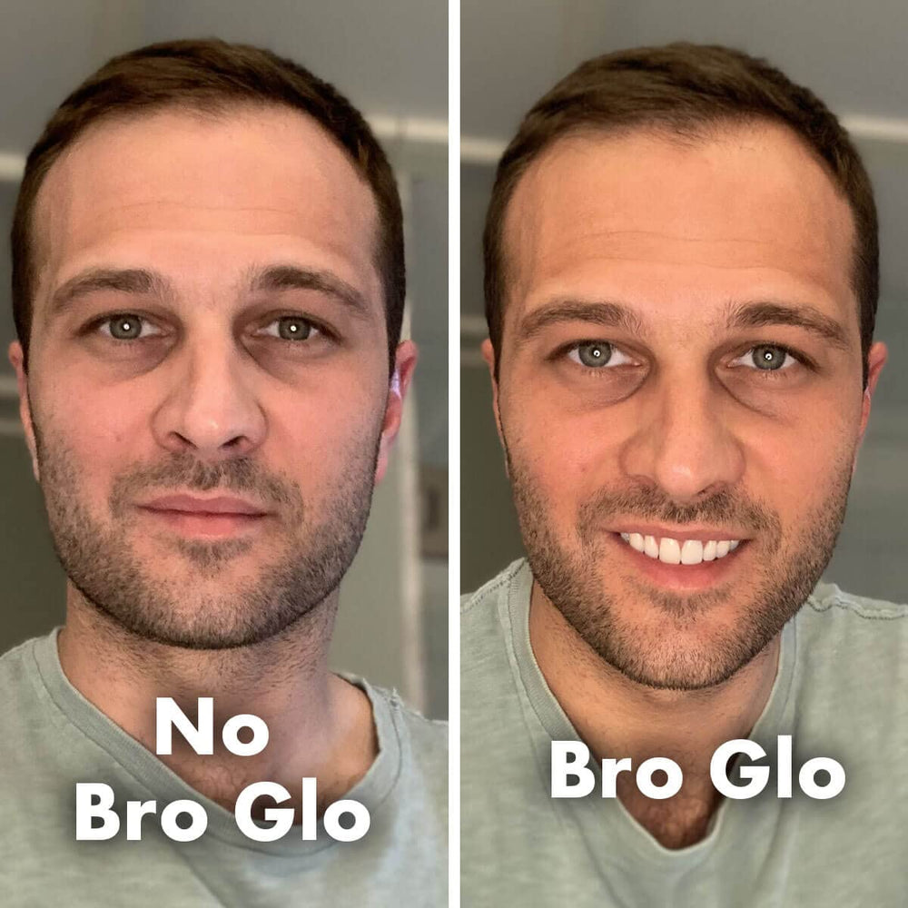 Bro Glo face and body tan with included mitt for easy, even coverage.