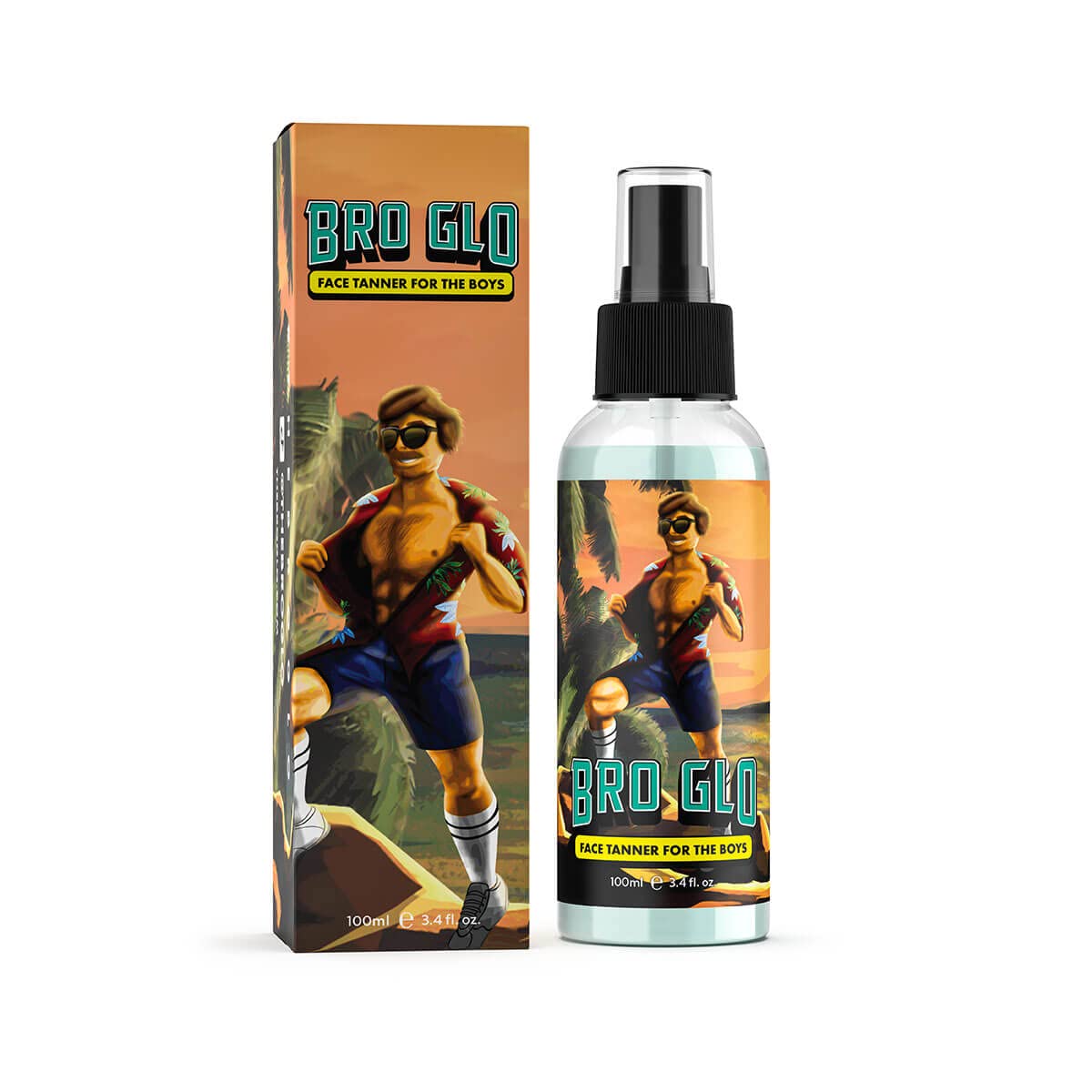 Bro Glo oil-free formula dries fast and reduces greasy residue for comfort.