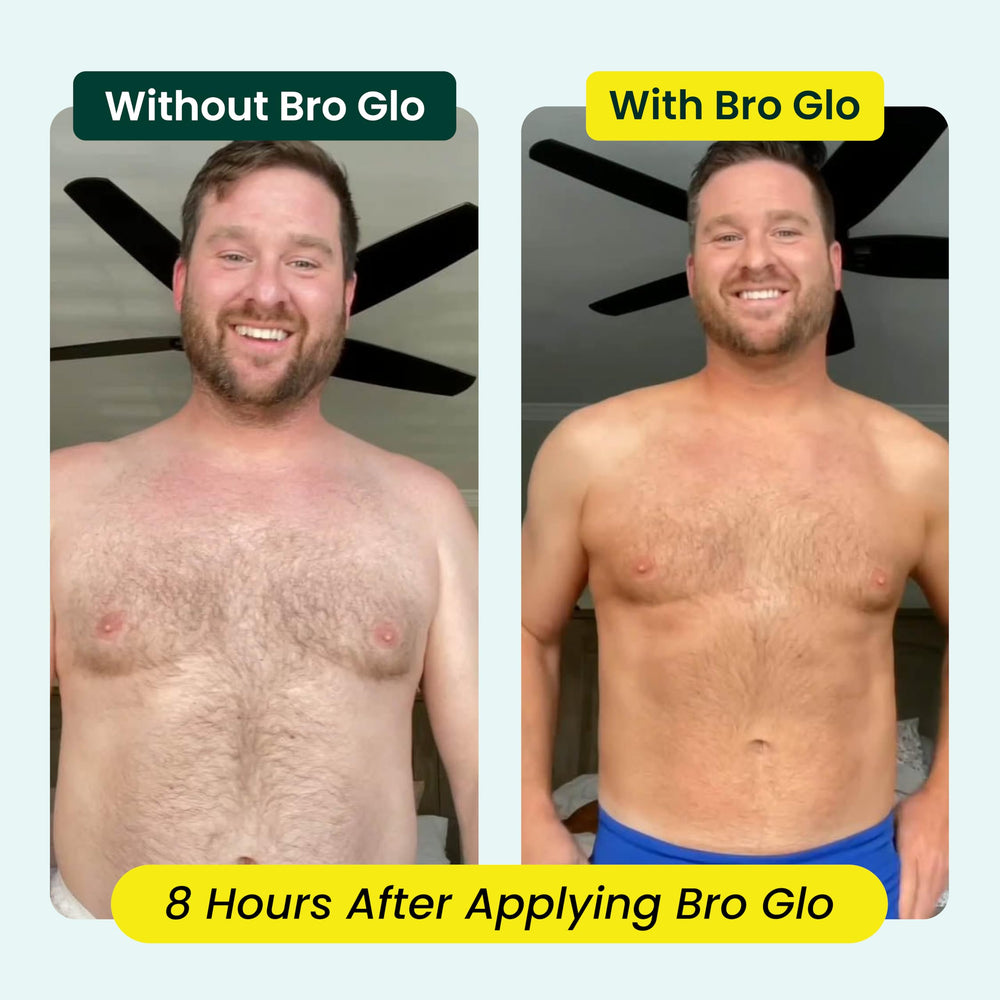 Bro Glo self-tanner foam for the body delivers even color with quick absorption.