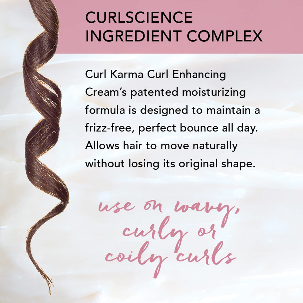 Brocato Curl Karma before-after styling demonstrates transformation and curl definition.