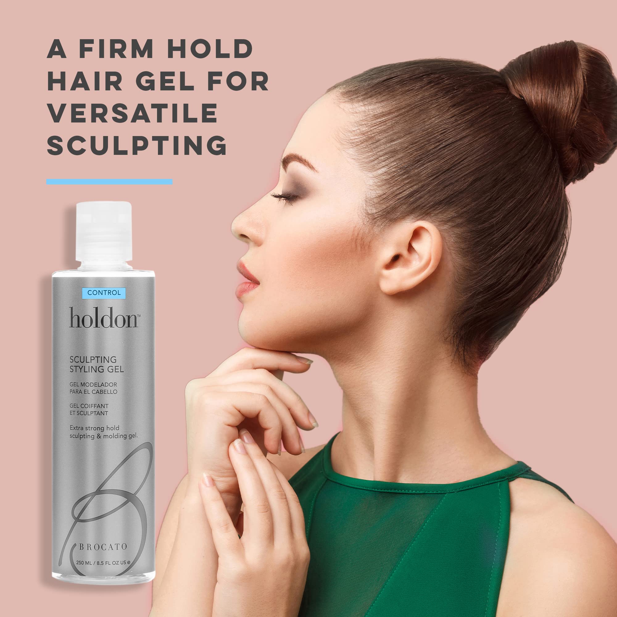 Brocato Holdon Sculpting gel application demonstrates precise molding and defined shapes.