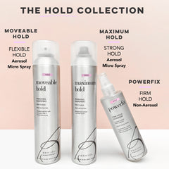 Brocato Powerfix hairspray delivers noticeable shine for a lustrous look.