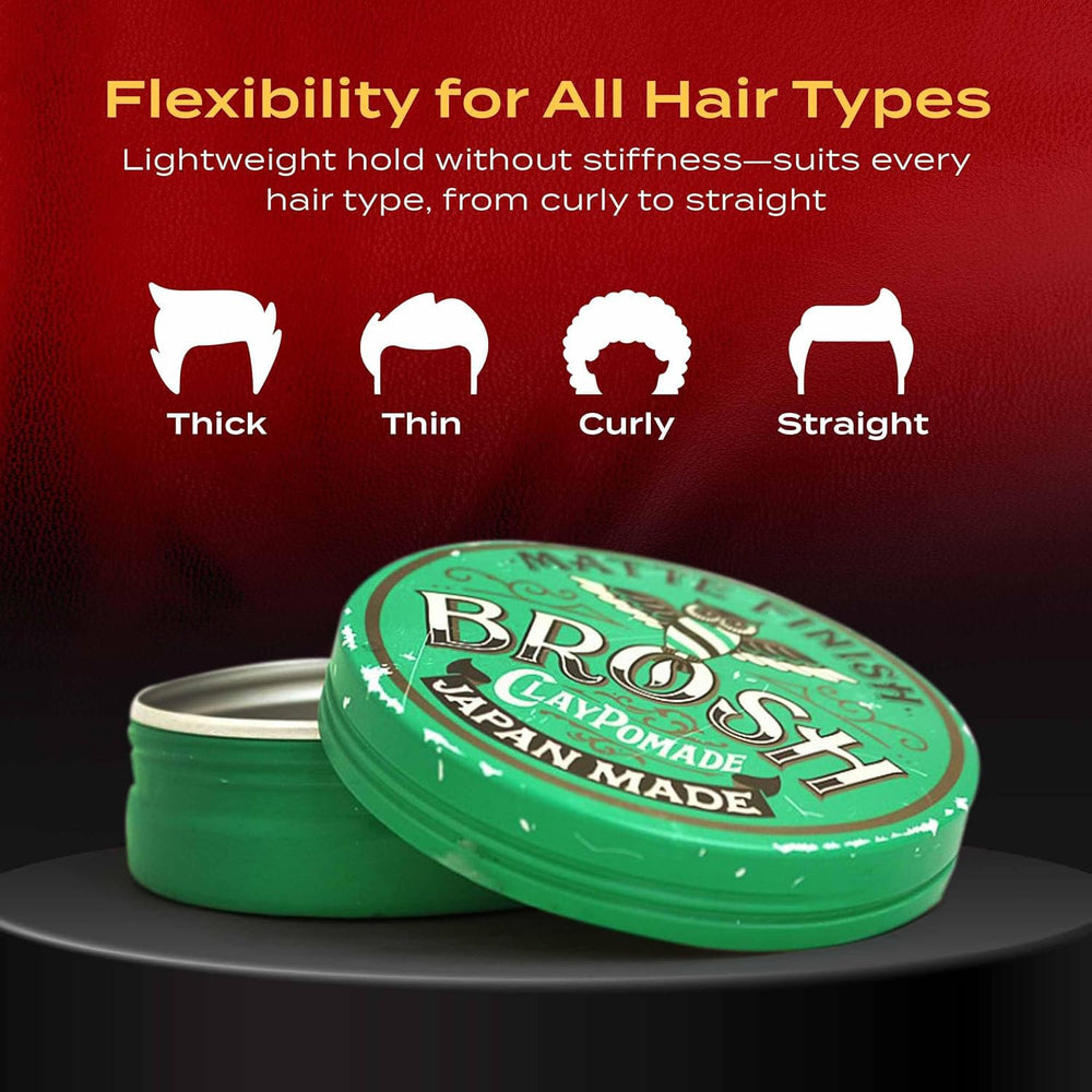 BROSH pomade day-to-night style transition example.