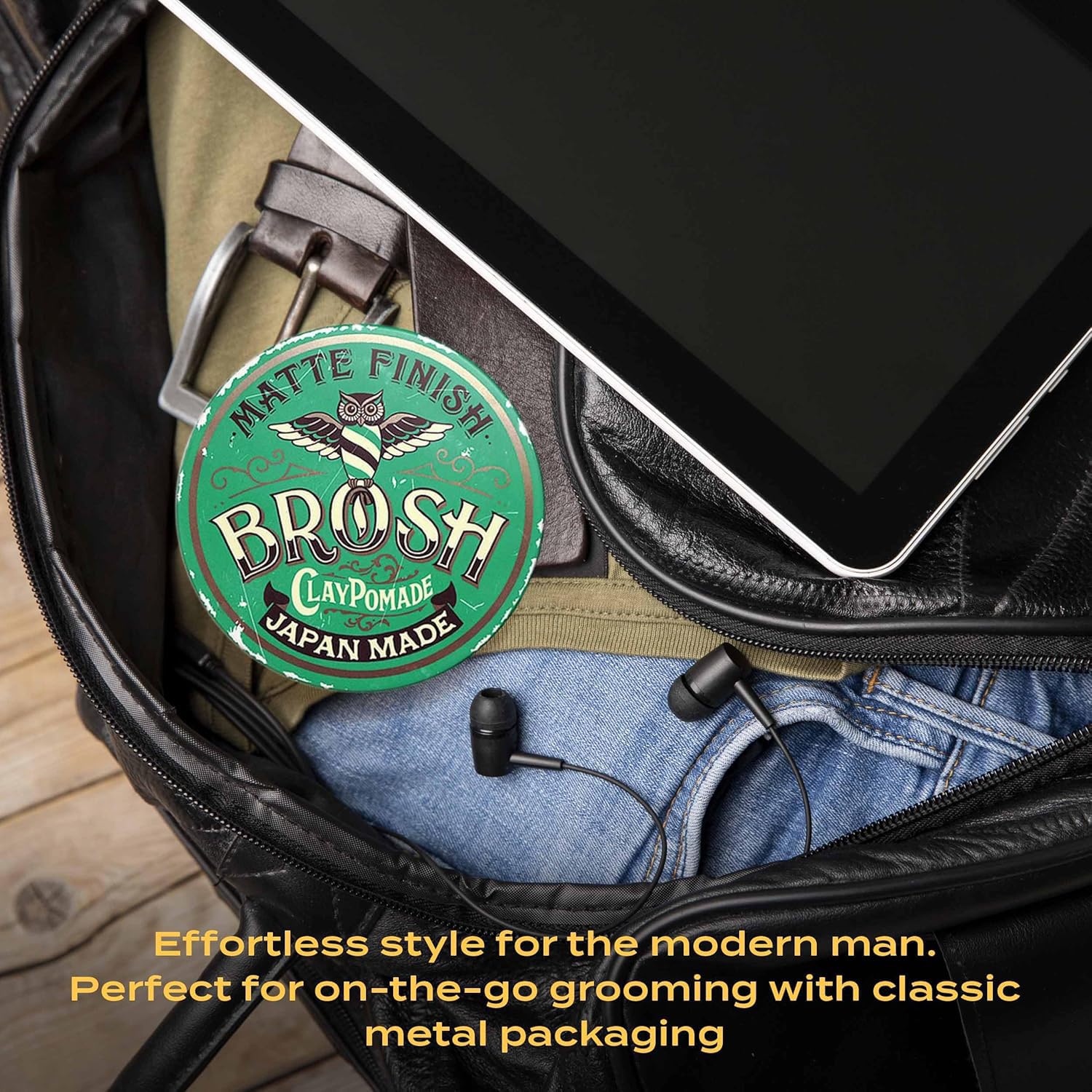 BROSH application scene showing lightweight texture without stickiness.