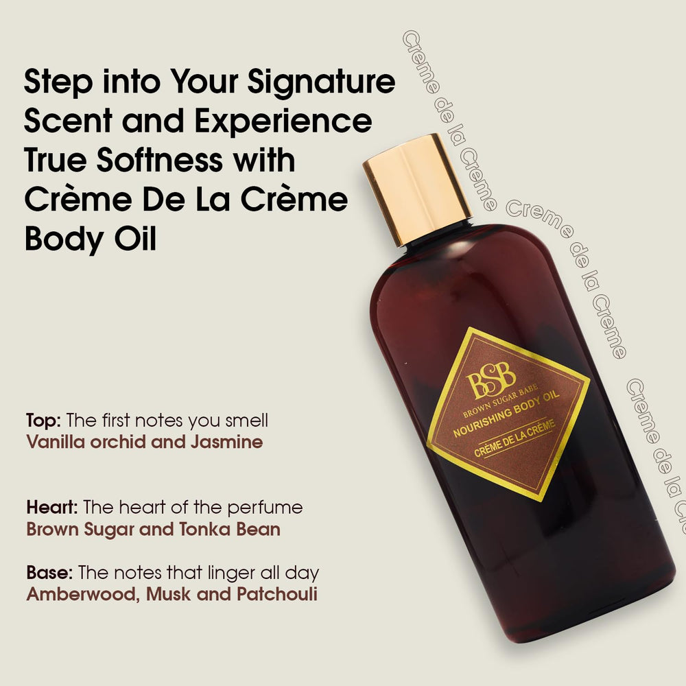 Brown Sugar Babe post-shower routine demonstrates moisture lock and scent longevity.