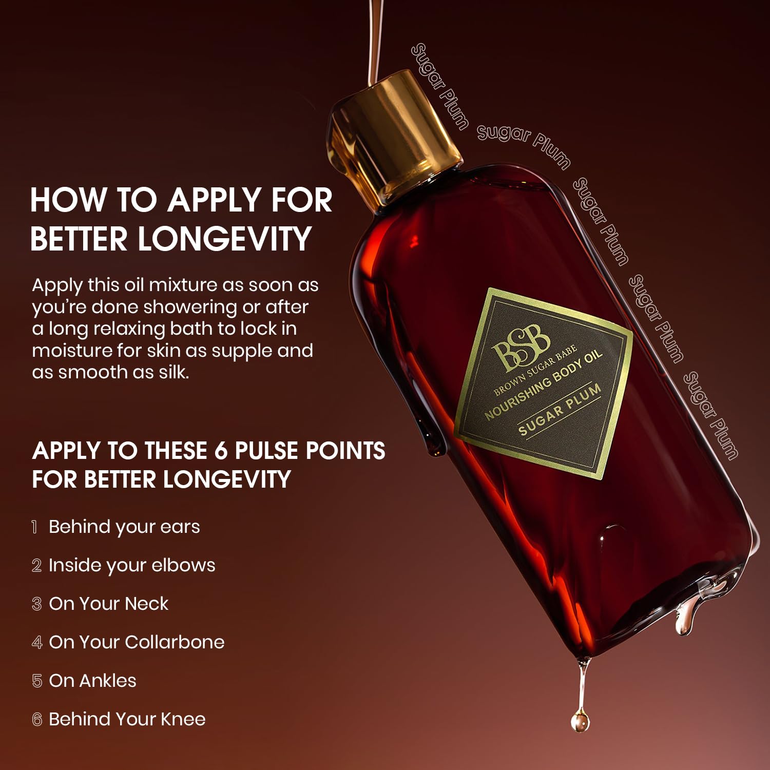 Brown Sugar Babe Sugar Plum texture-application: quick absorption and non-greasy feel