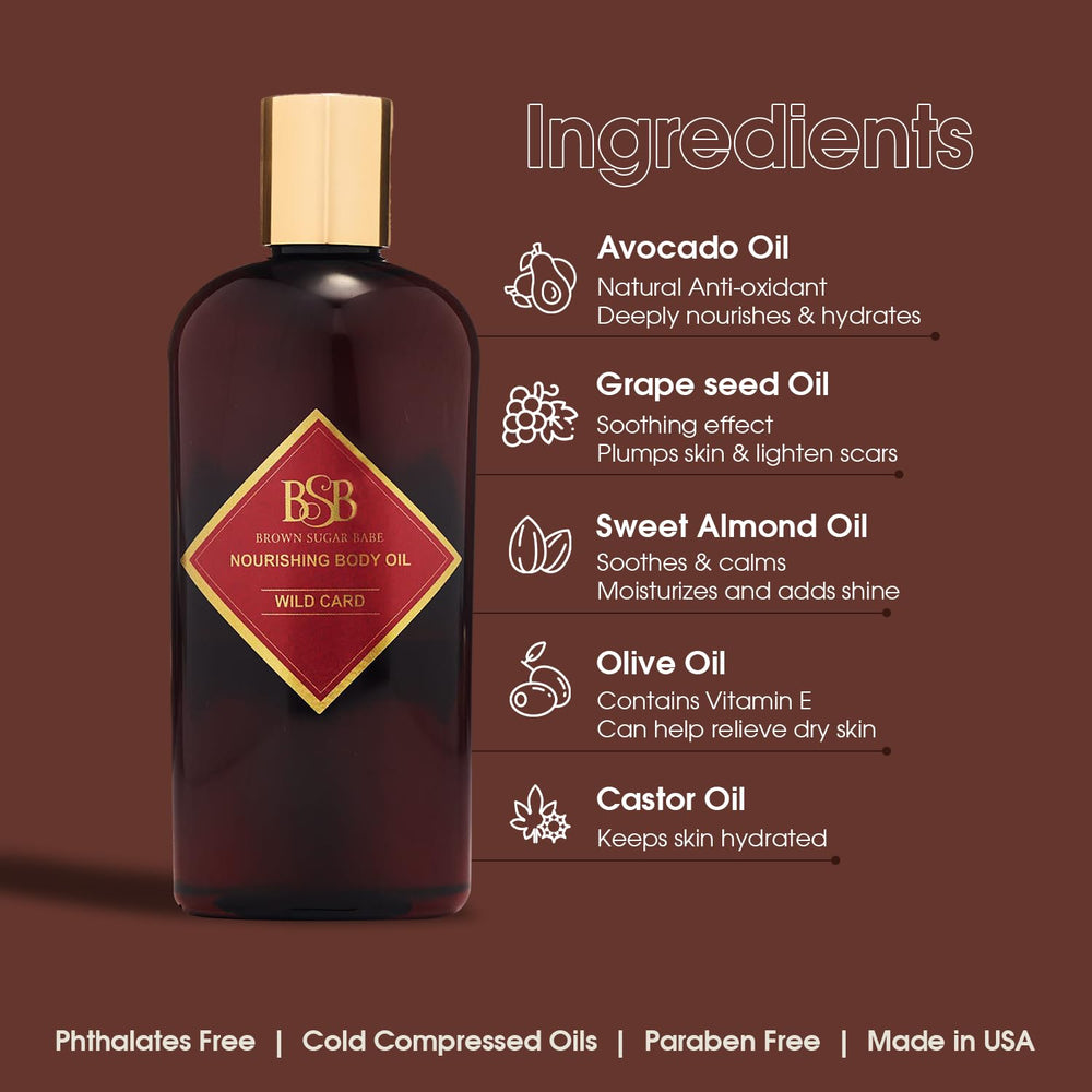 Brown Sugar Babe Wild Card phthalates-free label suggests clean, skin-friendly care.