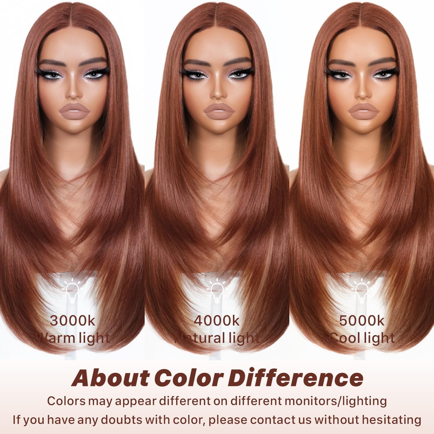 BrownBomb easy-care synthetic wig for everyday styling.