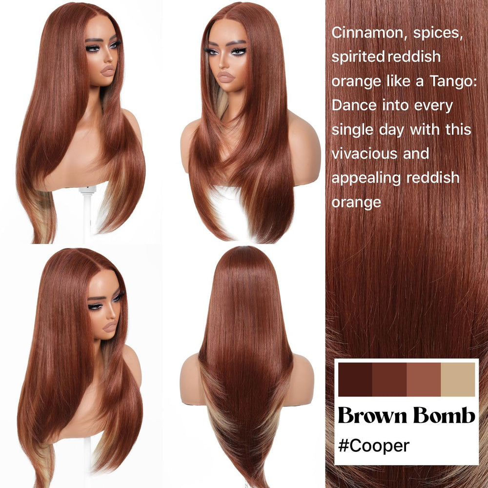 BrownBomb synthetic hair fiber offers soft texture and minimal knotting.